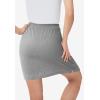 Woman Within Plus Size Stretch Cotton Skort(Medium Heather Grey)