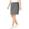Woman Within Plus Size Stretch Cotton Skort(Pine)