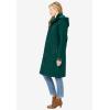 Woman Within Plus Size Twill Hooded Stadium Jacket(Dark Charcoal)