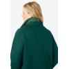 Woman Within Plus Size Twill Hooded Stadium Jacket(Deep Claret)