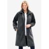 Woman Within Plus Size Twill Hooded Stadium Jacket(Deep Claret)