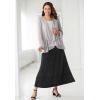 Woman Within Plus Size Velour A-Line Skirt(Emerald Green)