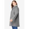 Woman Within Plus Size Wool-Blend Classic A-Line Coat(Classic Red)
