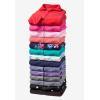 Woman Within Plus Size Zip-Front Microfleece Jacket Long Oversized Fleece(Black)