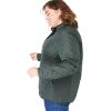 Woman Within Plus Size Zip-Front Quilted Jacket Quilted Lightweight Coat(Navy)