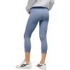 ellos Plus Size Cotton Spandex Capri Length Leggings(Pale Indigo)