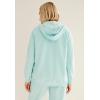 ellos Plus Size Fleece Zip Up Hoodie(Aqua Sky)