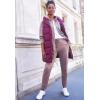 ellos Plus Size Long Hooded Puffer Vest(Royal Navy)