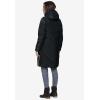 ellos Plus Size Long Puffer Coat(Black)