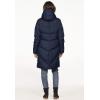 ellos Plus Size Long Puffer Coat(Deep Grey)