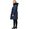 ellos Plus Size Side-Snap Zip-Front Parka(Navy)