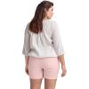 ellos Plus Size Stretch 5-Pocket Shorts(Black)