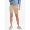 ellos Plus Size Stretch Chino Mid-Rise Bermuda Shorts(Black)