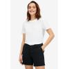 ellos Plus Size Stretch Chino Mid-Rise Shorts(Navy)