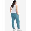 ellos Plus Size Studio French Terry Drawstring Elastic Waistband Jogger(Blue Sea)