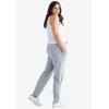 ellos Plus Size Studio French Terry Drawstring Elastic Waistband Jogger(Dusty Maize)
