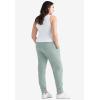 ellos Plus Size Studio French Terry Drawstring Elastic Waistband Jogger(Grey Spruce)