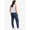 ellos Plus Size Studio French Terry Drawstring Elastic Waistband Jogger(Navy)