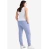 ellos Plus Size Studio French Terry Drawstring Elastic Waistband Jogger(Raspberry Sorbet)