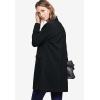 ellos Women’s Plus Size Long Boyfriend Blazer Relaxed Fit Jacket Work & Casual(Black)