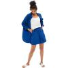 Ellos Plus Size Linen-Blend Elastic Waist Shorts(Dark Sapphire)