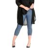 Ellos Plus Size Mid-Rise Stretch Capri Jegging(Light Stonewash)