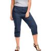 Ellos Plus Size Seamed Capris(Rich Navy)