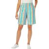 White Multi Watercolor Stripe