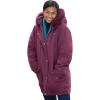 Woman Within Plus Size Faux Fur Down Parka Coat(Deep Claret)