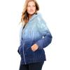 Woman Within Plus Size Packable Puffer Jacket(Evening Blue Ombre)