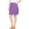 Woman Within Plus Size Perfect Denim Skort(Pretty Violet)