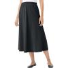 Woman Within Plus Size Petite 7-Day Knit A-Line Skirt(Heather Charcoal)