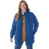 Woman Within Plus Size Quilted Easy Fleece Jacket(Royal Navy)