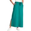 Woman Within Plus Size Sport Knit Side-Slit Skirt(Waterfall)