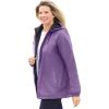 Woman Within Plus Size Storm Raincoat(Plum)