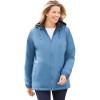Woman Within Plus Size Storm Raincoat(Storm Blue)