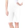 Woman Within Plus Size Stretch Cotton Bike Short(White)