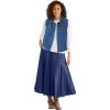 Woman Within Plus Size Stretch Denim Vest Jean Vest(Medium Stonewash)