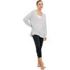 ellos Plus Size Cotton Spandex Capri Length Leggings(Black)