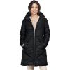 ellos Plus Size Long Puffer Coat(Black)