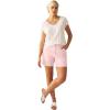 ellos Plus Size Stretch 5-Pocket Shorts(Pale Blush)