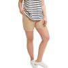 ellos Plus Size Stretch Chino Mid-Rise Shorts(New Khaki)