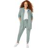 ellos Plus Size Studio French Terry Drawstring Elastic Waistband Jogger(Grey Spruce)