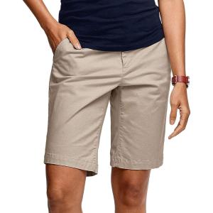 ellos Plus Size Stretch Chino Mid-Rise Bermuda Shorts(New Khaki)