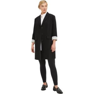 ellos Women’s Plus Size Long Boyfriend Blazer Relaxed Fit Jacket Work & Casual(Black)