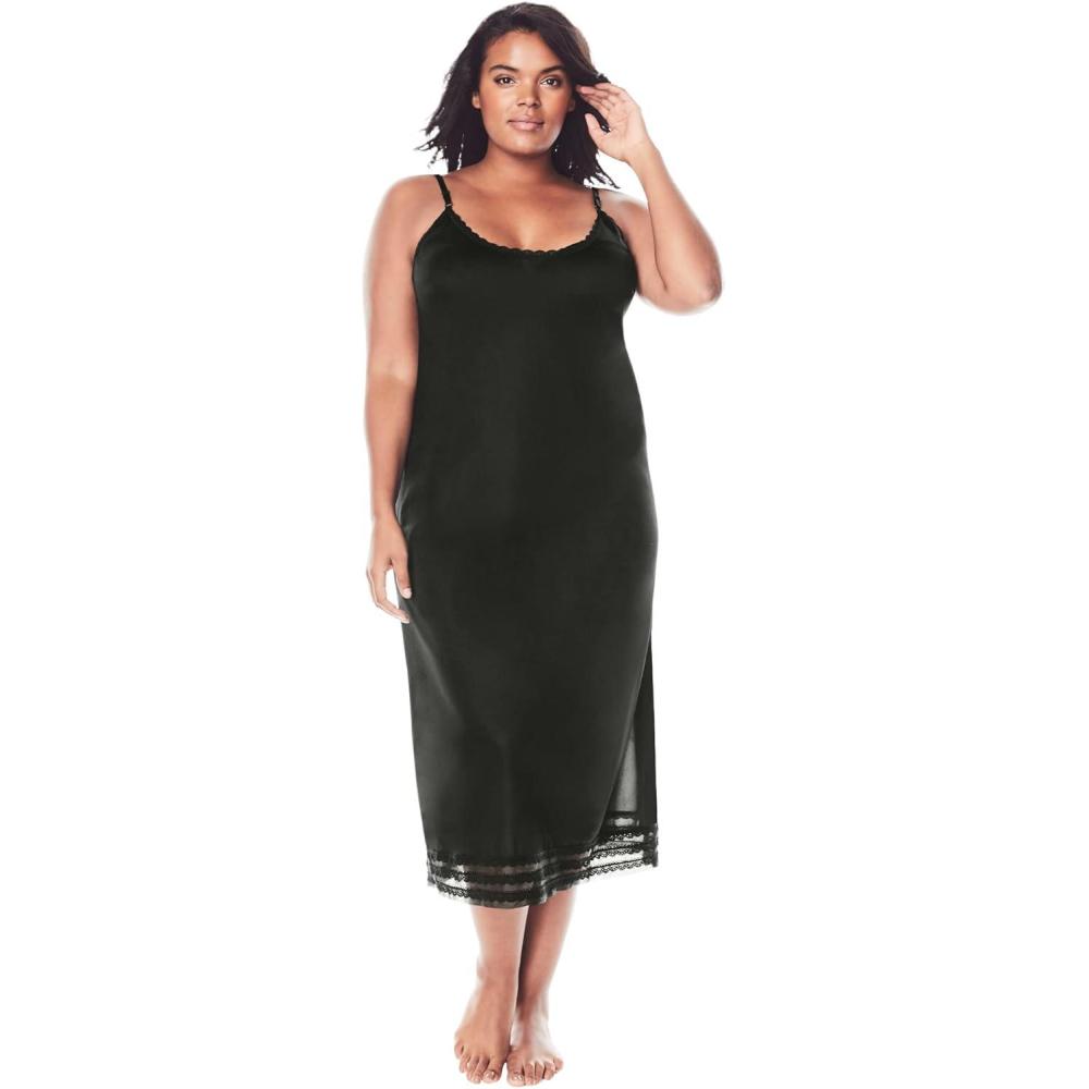 image:imageComfort Choice Plus Size Full Slip SnipToFitBlack