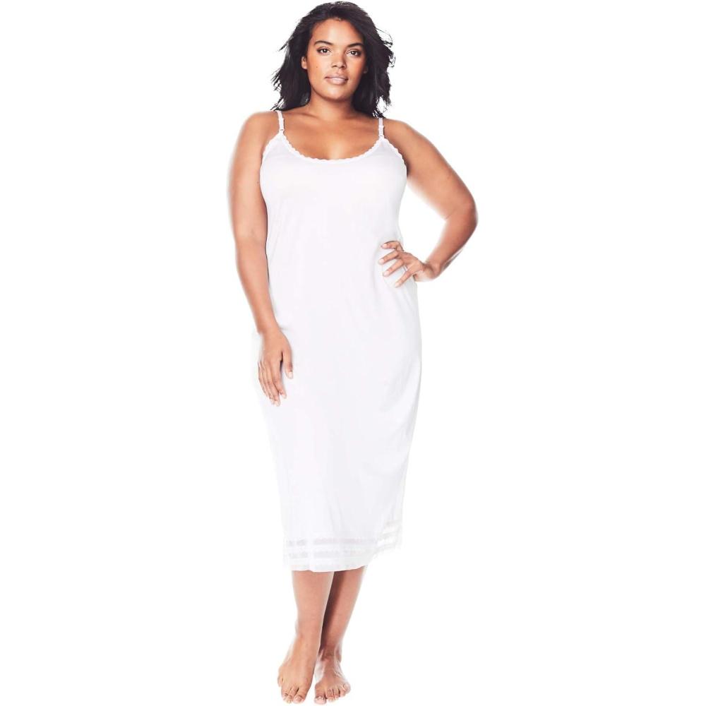 image:imageComfort Choice Plus Size Full Slip SnipToFitWhite