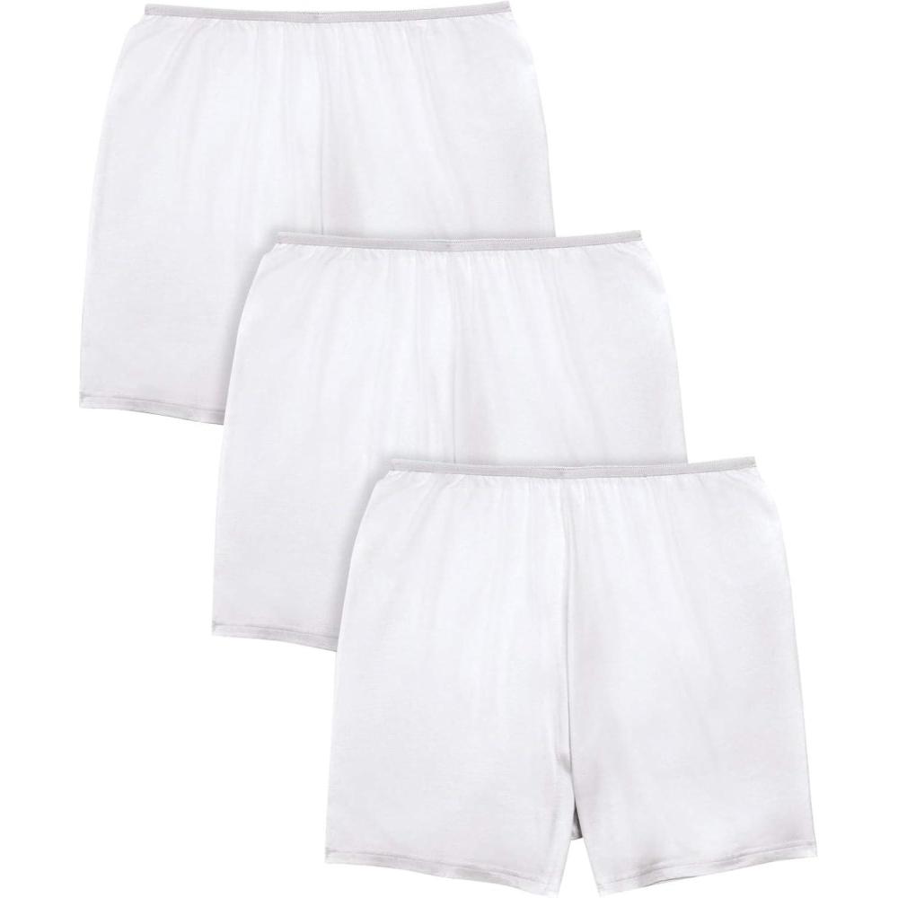 image:imageComfort Choice Plus Size Stretch Cotton Boxer 3PackWhite Pack