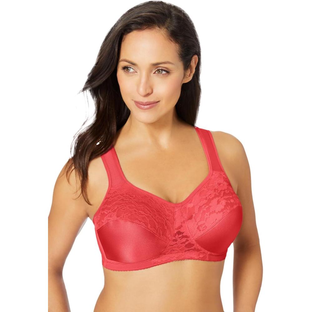 image:imageComfort Choice Womens Plus Size Easy Enhancer Wireless BraSoft Geranium