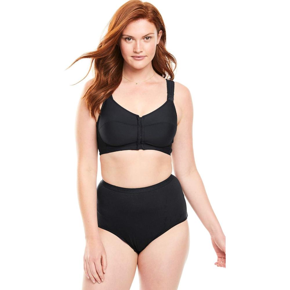 image:imageComfort Choice Womens Plus Size StayCool Wireless Posture BraBlack